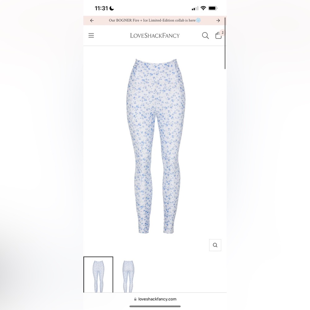 LOVESHACKFANCY LEGGINGS NWT